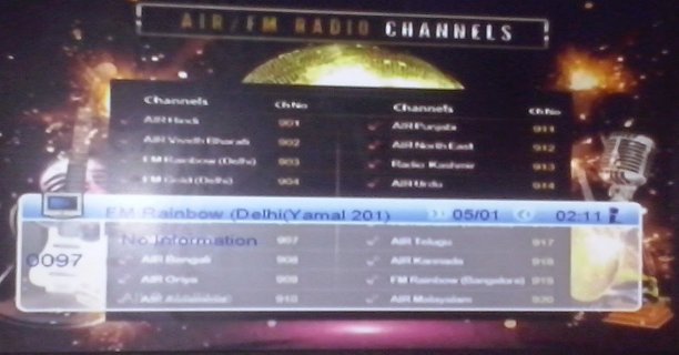FM Radio channels Temporarily