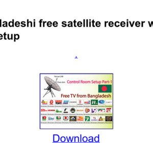 Satellite cable Tv Network